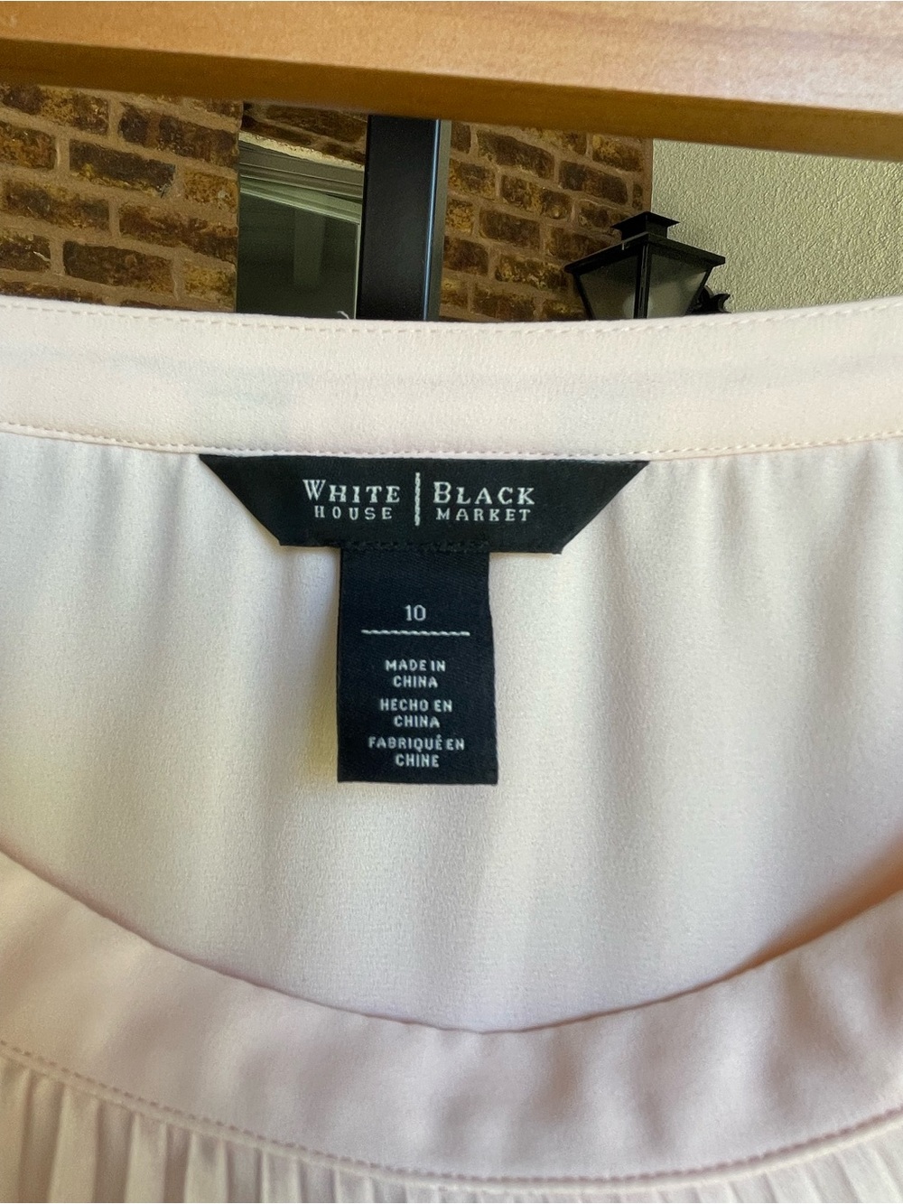 White House Black Market Pleated Maxi Skirt in Soft Peach - Picture 4 of 4